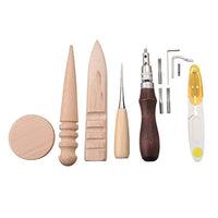 Kit de herramientas de trabajo de piel para coser y sellar, 67 piezas, para cortar punzones, coser a mano, bricolaje, artesanía de cuero - Arteztik
