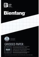 Bienfang Diseñador Grid, 50 hojas de papel, 11 pulgadas por 17 pulgadas pad, 8 por 8 Cruz Sección - Arteztik
