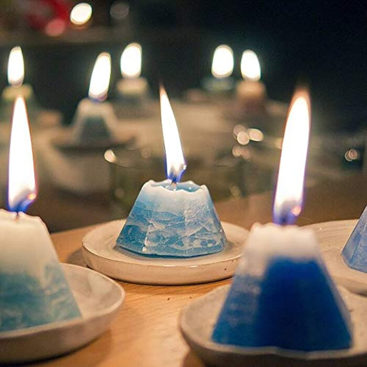 Candle Shop Juego de 12 moldes de vela – 120 pies de mecha incluida como  regalo – Moldes de vela de plástico para hacer velas – Juego de moldes de
