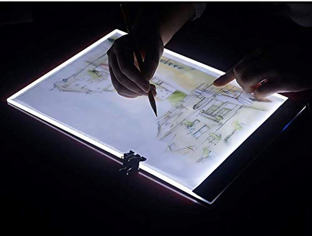 Diamond Painting - Caja de luz LED ultradelgada y portátil (A4, cable de alimentación USB, intensidad regulable, iluminación LED, para artistas, dibujos, dibujos, dibujos, animación, esténcil, visualización de rayos X) - Arteztik