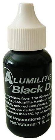 Alumilite Colorant - Tinte líquido para colorantes, color negro - Arteztik
