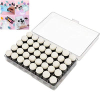Finger Daubers, 40pcs/Set de Esponja de Dedo Daubers Conjunto de Pintura Esponjas de Dedo con Caja de Almacenamiento para Adultos Niños Estudiantes de Pintura de Tiza Estampado de Tinta de Artesanía de la Tarjeta de Fabricación - Arteztik
