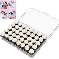 Finger Daubers, 40pcs/Set de Esponja de Dedo Daubers Conjunto de Pintura Esponjas de Dedo con Caja de Almacenamiento para Adultos Niños Estudiantes de Pintura de Tiza Estampado de Tinta de Artesanía de la Tarjeta de Fabricación - Arteztik