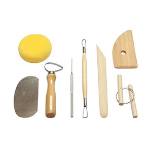 agile-shop 30 piezas, mango de madera Arcilla Cerámica Escultura Carving modelado DIY Craft – Juego de herramientas - Arteztik
