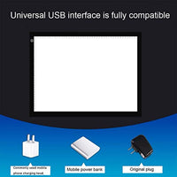 Sunxin - Caja de luz LED portátil tamaño A4, con alimentación USB, ideal para dibujar, dibujar, pintar - Arteztik
