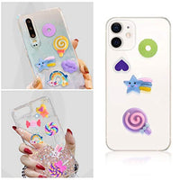 Dijes mixtos de limo con alfileres para el pelo, Kawaii Candy Sweets Lollipop, varios adornos de resina con parte trasera plana, suministros para manualidades, álbumes de recortes, decoración de clip de pelo - Arteztik