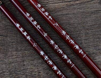 Tianjintang - Juego de pinceles de madera para colgar, diseño de caligrafía de estilo chino vintage, Marrón - Arteztik

