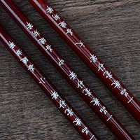 Tianjintang - Juego de pinceles de madera para colgar, diseño de caligrafía de estilo chino vintage, Marrón - Arteztik
