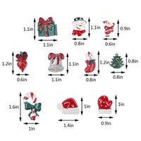 OBANGONG - Álbum de recortes de resina para árbol de Navidad, diseño de árbol de nieve, con botones planos, decoración para manualidades, estilo aleatorio - Arteztik