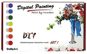 DoMyArt Kit de pintura acrílica por número en lienzo para adultos principiantes – búho arco iris 16.0 x 20.0 in - Arteztik