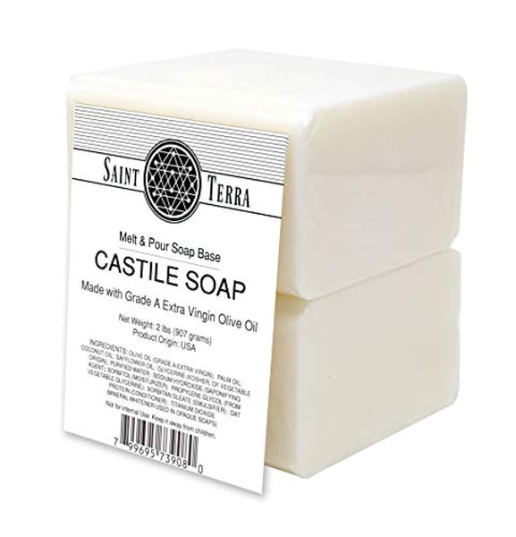 Saint Terra – Base de jabón castillo fundido y vertedor, 2 lb - Arteztik