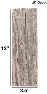 Barnwood Decor of OKC | Barnwood Craft Wood para proyectos de bricolaje [100% auténtica madera regenerada] Tablones de madera rústica para manualidades, proyectos y decoración (6 tablones – 12 pulgadas) - Arteztik