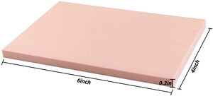 Oopsu - Lote de 6 bloques de goma para sellos de goma, color rosa pálido, para sellos, manualidades y proyectos de manualidades - Arteztik