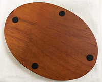 Luna Bean - Base de madera para plataforma, acabado semibrillante, para kits de fundición, placa de madera maciza, circular redonda de 6.0 in - Arteztik
