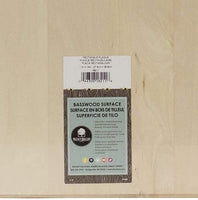 Placa rectangular de madera de tilo hueco de nogal, 6.0 x 8.0 in - Arteztik

