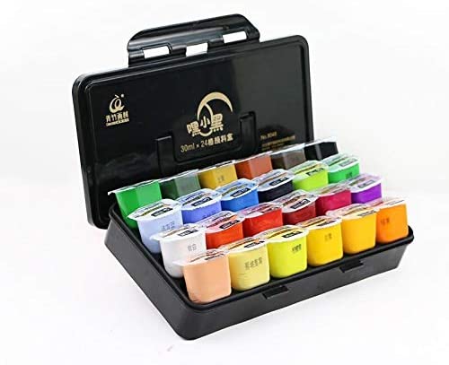 YaToy Gouache Paints Set 24 Colores 1.0 fl oz Jelly Cup— Kit de pinturas impermeables para tela - Arteztik