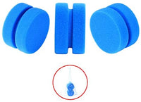 Esponja aplicadora de pintura completa con bolsa de almacenamiento de malla para colgar en seco, azul de doble capa circular 3.15 pulgadas (2 unidades) (rojo) - Arteztik
