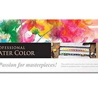 Mungyo Professional Half Pan Size Water Colors Set in Tin Case/Paleta de mezcla integral en la tapa (48 colores)-Limited Edition - Arteztik