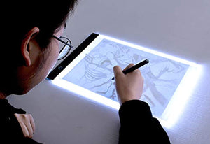 Tablero de luz LED A4 para dibujar, ideal para trazar, ultradelgado, portátil, para artistas, dibujar, dibujar, animación y pintura de diamantes 5D - Arteztik