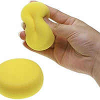 Esponjas redondas de espuma Penta Angel de 3.0 in, color amarillo, para pintura al óleo, acrílico, acuarela, arte y manualidades, color amarillo - Arteztik