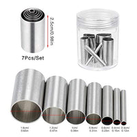 Homgaty Juego de cortadores de arcilla y rodillo de arcilla acrílica, 7 piezas de sangría redonda con forma de círculo, 1 tablero de acrílico de respaldo y raspadores de arcilla para hacer manualidades - Arteztik