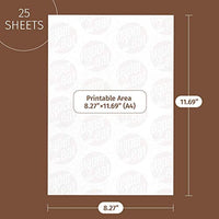 Paper2eat - Hojas de transferencia de chocolate sin imprimir (8.5 x 11.8 in, 25 unidades, para impresoras de papel comestibles - Arteztik
