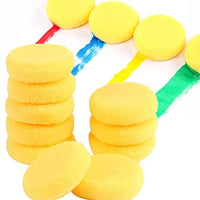 Flunyina - 24 esponjas aplicadoras de pintura, pinceles para herramientas de arte y manualidades para niños en edad preescolar - Arteztik