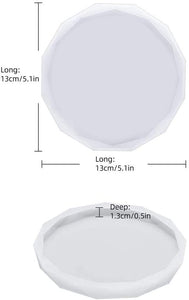 ResinWorld - Juego de 4 moldes de resina para posavasos (forma redonda) - Arteztik