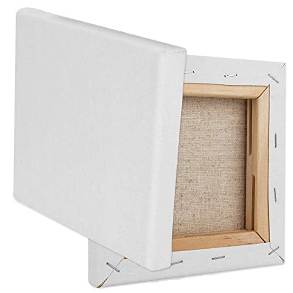 CBTONE - Lote de 12 mini paneles de lienzo (6 x 6, 100 % algodón pequeño, para pinturas, manualidades, dibujos, pequeños acrílicos, lona, 12 unidades) - Arteztik