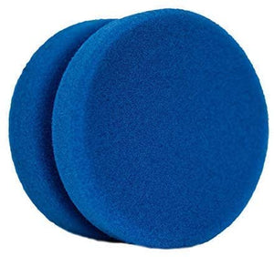 Qualrite - Esponja aplicadora de pintura, 2 unidades, con bolsa de almacenamiento de malla para colgar, color azul, circular, 3.0 in - Arteztik