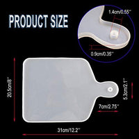 Moldes de bandeja para resina epoxi, moldes flexibles cuadrados resina epoxi, moldes de bandeja de resina para hacer tabla de servir, posavaso, placa de fruta (blanco) - Arteztik