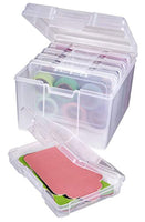 ArtBin 6947ZZ - Organizador de fotos y manualidades, caja grande con [5] cajas de almacenamiento de plástico en el interior, transparente, 5 unidades - Arteztik
