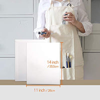 HappyHapi Paneles de lona de 18 unidades, 11 x 14 pulgadas en blanco para pintura, tableros de lona de calidad profesional sin ácidos, 100% algodón con núcleo de tablero reciclado - Arteztik
