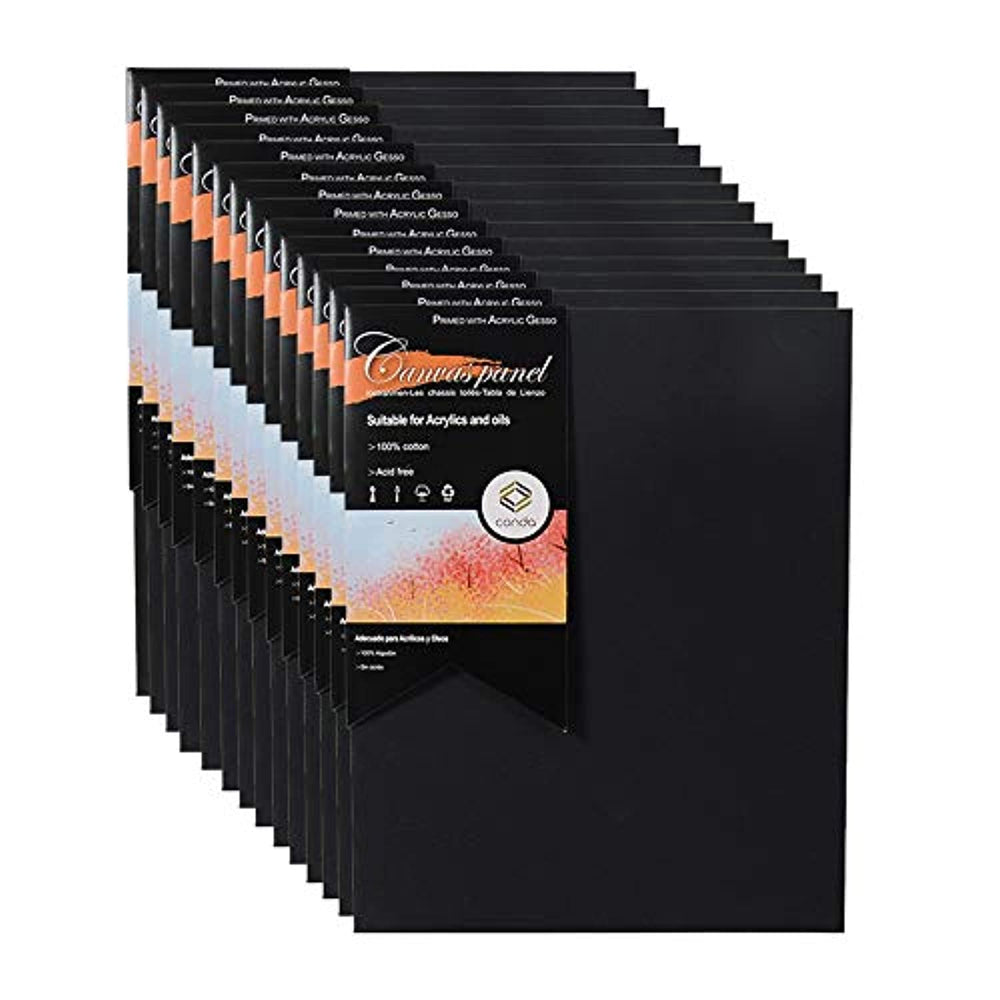 Conda - Paneles de lienzo de 7.9 x 9.8 in, 14 unidades, 100% algodón, sin ácidos, para pintura al óleo y acrílica - Arteztik