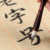 MEGREZ - Brocha china para caligrafía, kanji, arte japonés, sumi, pintura, dibujo, práctica, para estudiantes y principiantes, brocha de pequeño tamaño de oveja de lobo - Arteztik
