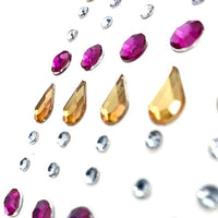 Besecraft - 120 pegatinas autoadhesivas, gemas de diamantes de imitación, gemas de cristal, adornos para arte de gemas, manualidades, cuerpo, uñas, etc. - Arteztik
