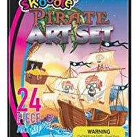 24 Pieces Art Set Mini-Pirate & Mini-Space Educational Art Set - for Drawing, Painting & More in a Compact, Portable Case | Professional Art Kit for Kids, Teens & Adults | Pack of 2 - Ages 6-12 - Arteztik