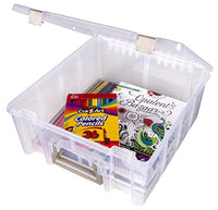 ArtBin Super Satchel, Caja de almacenamiento de doble profundidad con divisores removibles, Plástico, 1 caja - Arteztik
