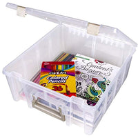 ArtBin Super Satchel, Caja de almacenamiento de doble profundidad con divisores removibles, Plástico, 1 caja - Arteztik