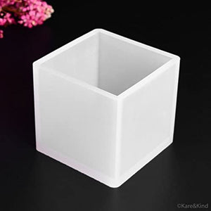 Moldes epoxi de resina de polímero – Juego de 2 formas de silicona – Cube/Esfera – Crea tus propios objetos transparentes o opacos – Fácil de quitar después de la moldura – suave, duradero, reutilizable - Arteztik