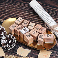 Dizdkizd 19 piezas de sellos de goma de madera, plantas y flores, decoración de madera montada sellos de goma para manualidades, tarjetas y álbumes de recortes - Arteztik
