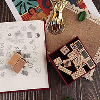 Dizdkizd 19 piezas de sellos de goma de madera, plantas y flores, decoración de madera montada sellos de goma para manualidades, tarjetas y álbumes de recortes - Arteztik
