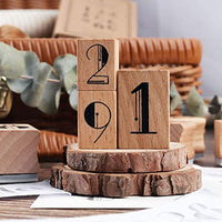 Dizdkizd 19 piezas de sellos de goma de madera, plantas y flores, decoración de madera montada sellos de goma para manualidades, tarjetas y álbumes de recortes - Arteztik
