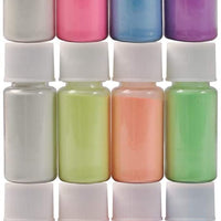 Biutee The Dark Pigment Powder con lámpara UV 12 colores 0.7 oz resina epoxi color pigmento tintes para bricolaje Slime, pintura acrílica, arte de uñas, pintura, manualidades - Arteztik