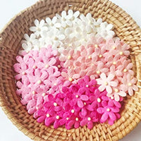 TH - Flores de papel de morera con tallo de rosca de 0.472 in, 50 pequeñas manualidades, decoración para álbumes de recortes para muchos proyectos de manualidades - Arteztik