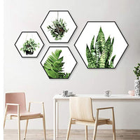 Juego de 3 tablas de lienzo hexagonales para pintar, lienzo de algodón con pintura al óleo y marcos de madera suave, kit de arte ideal para regalo (diámetro de 40 pulgadas) - Arteztik
