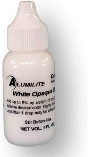 Alumilite Colorant - Tinte líquido de un solo color, color blanco - Arteztik