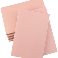 Oopsu - Lote de 6 bloques de goma para sellos de goma, color rosa pálido, para sellos, manualidades y proyectos de manualidades - Arteztik