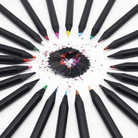 Juego de lápices de colores Scriptract de 24 unidades, a base de aceite de calidad de artista, perfecto para adultos y niños para colorear dibujo dibujo dibujo dibujo esbozado, pre-afilado (24 colores) - Arteztik