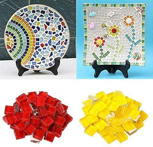 Baldosa de mosaico BestTeam, de micro cristal, para manualidades, para niños, hecha a mano, sin cristal, 10.58 oz (varios colores) - Arteztik